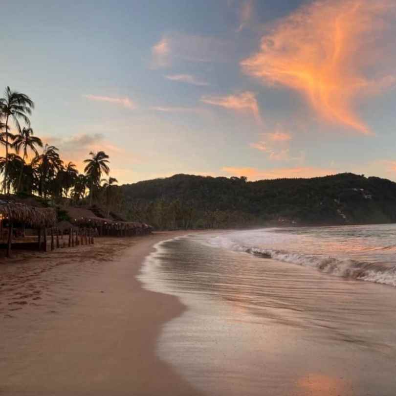 amanecer playa chacala